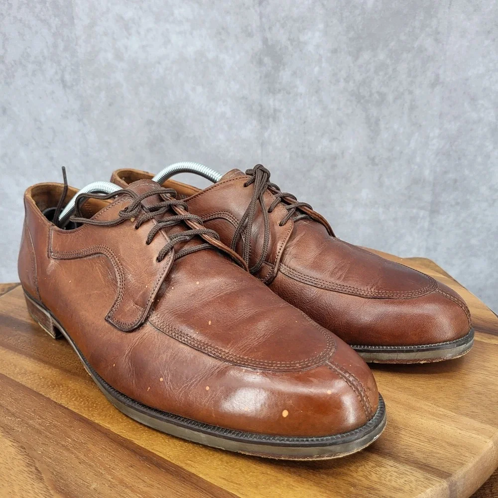 Bostonian Elements‎ Oxford Shoes Mens 12 M Brown Leather Dress Shoes USA Derby